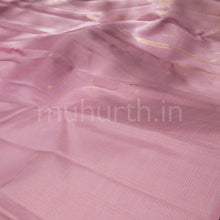 Load image into Gallery viewer, Light Rose Pure Zari Kanjivaram Silk Saree