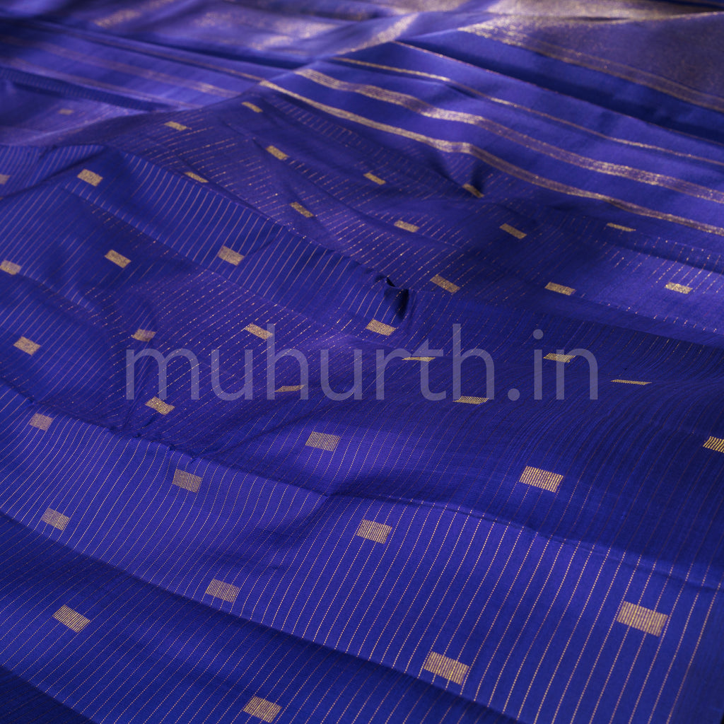 Violet Vaira-Oosi Pure Zari Kanjivaram Silk Saree