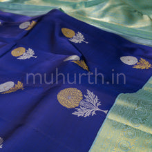Load image into Gallery viewer, Violet Pure Kanjivaram Silk Saree Rexona