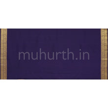 Load image into Gallery viewer, Turquoise Pure Zari Kanjivaram Silk Saree with Vijaya