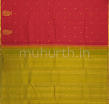 Load image into Gallery viewer, Red Pure Zari Kanjivaram Silk Saree
