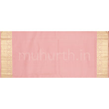 Load image into Gallery viewer, Red Pure Kanjivaram Silk Saree with Peach