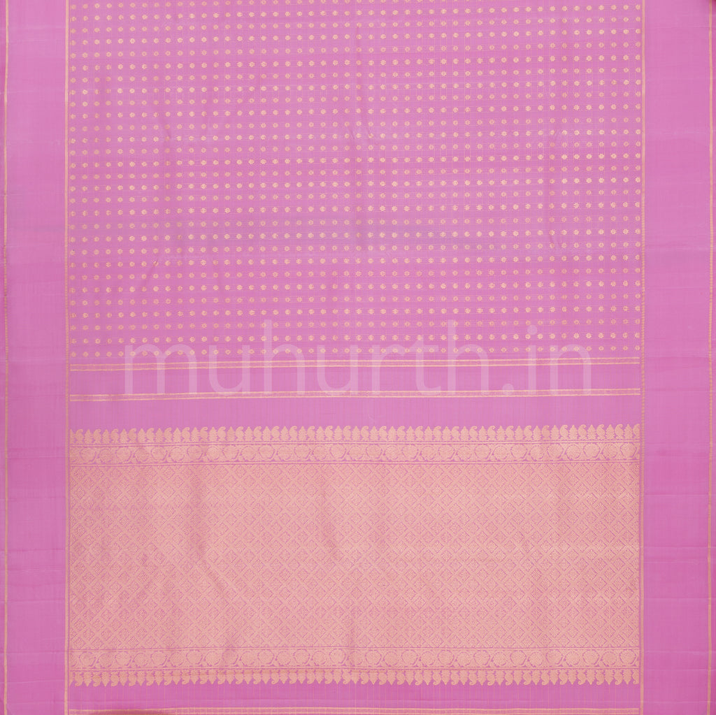 Light Pink Pure Zari Kanjivaram Silk Saree