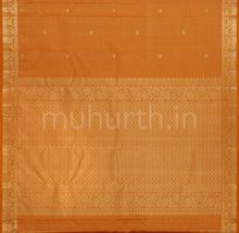 Load image into Gallery viewer, Mustard Vaira-Oosi Pure Kanjivaram Silk Saree