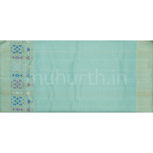 Load image into Gallery viewer, Vijaya Pure Kanjivaram Silk Saree with Ananda Blue