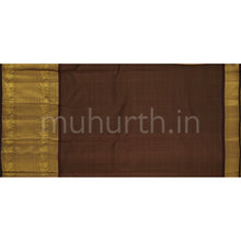 Load image into Gallery viewer, Golden Mustard Pure Kanjivaram Silk Saree with Pakku
