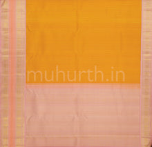 Load image into Gallery viewer, Light Orange Pure Kanjivaram Silk Saree with Peach