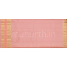 Load image into Gallery viewer, Light Orange Pure Kanjivaram Silk Saree with Peach