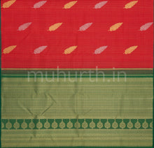 Load image into Gallery viewer, Bright Red Pure Kanjivaram Silk Saree