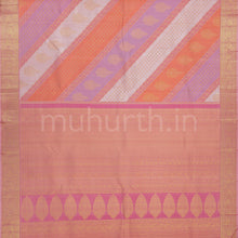 Load image into Gallery viewer, Peach Pure Rangkat Kanjivaram Silk Saree