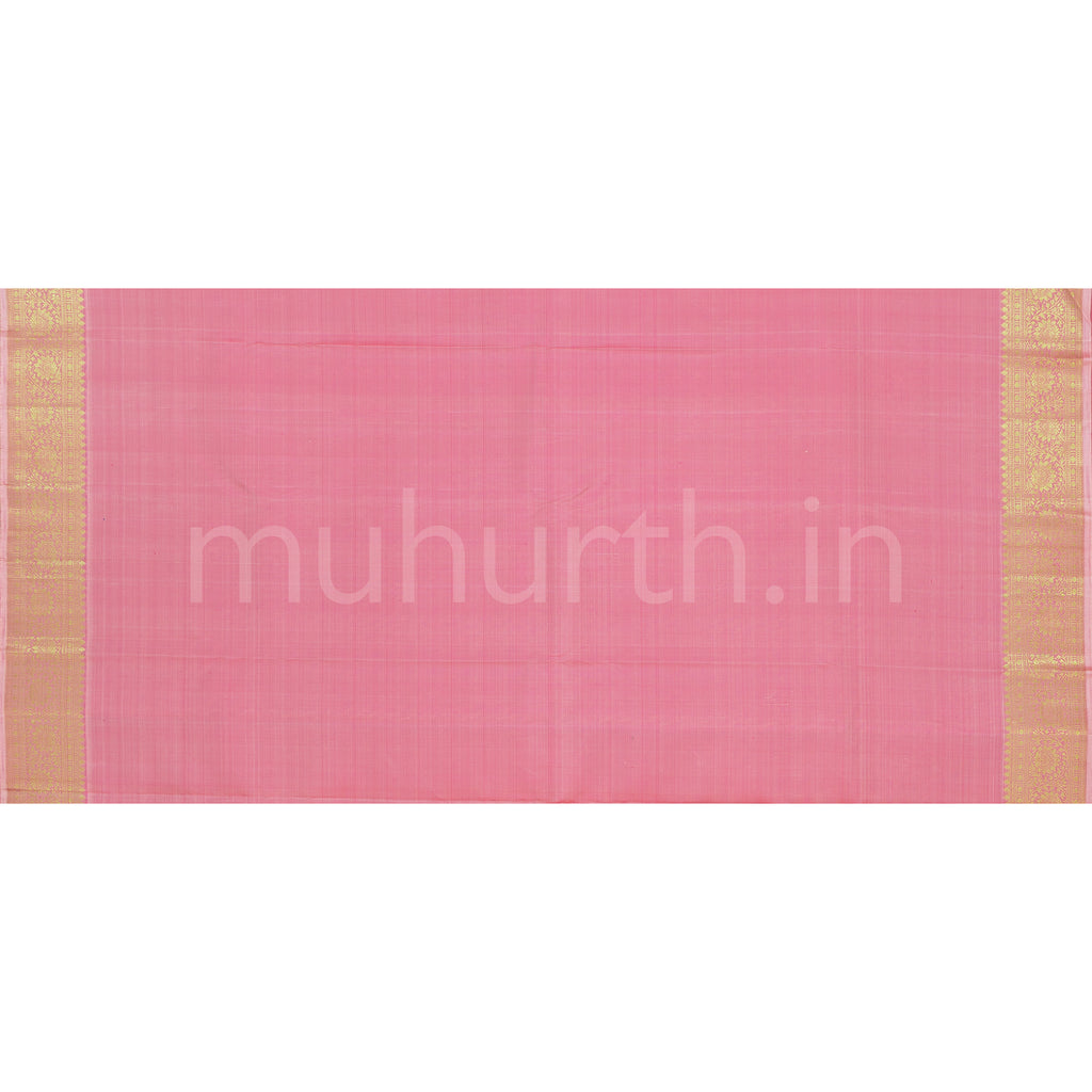 Peach Pure Rangkat Kanjivaram Silk Saree