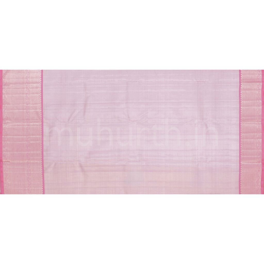Light Pink Tissue Pure Kanjivaram Silk Saree