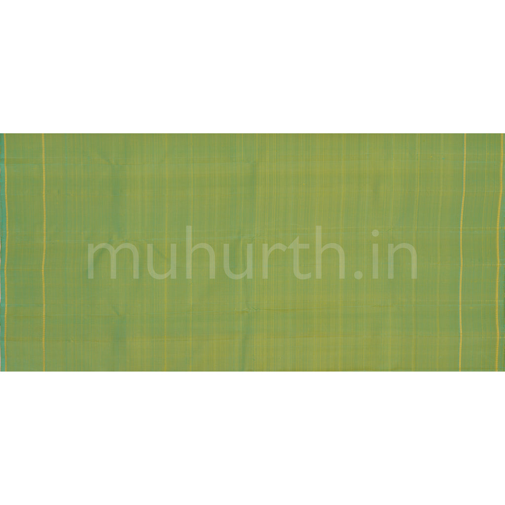 Sampanga Pure Zari Kanjivaram Silk Saree with Sea Green