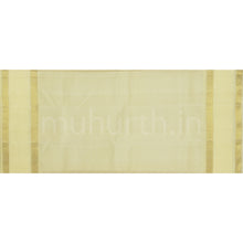 Load image into Gallery viewer, Red Pure Zari Kanjivaram Silk Saree with Cream
