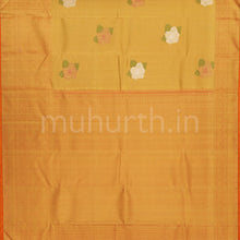 Load image into Gallery viewer, Orange Tissue Pure Kanjivaram Silk Saree