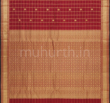 Load image into Gallery viewer, Brown Pure Kanjivaram Silk Saree
