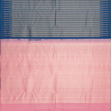 Load image into Gallery viewer, Dark Sapphire Blue Pure Kanjivaram Silk Saree
