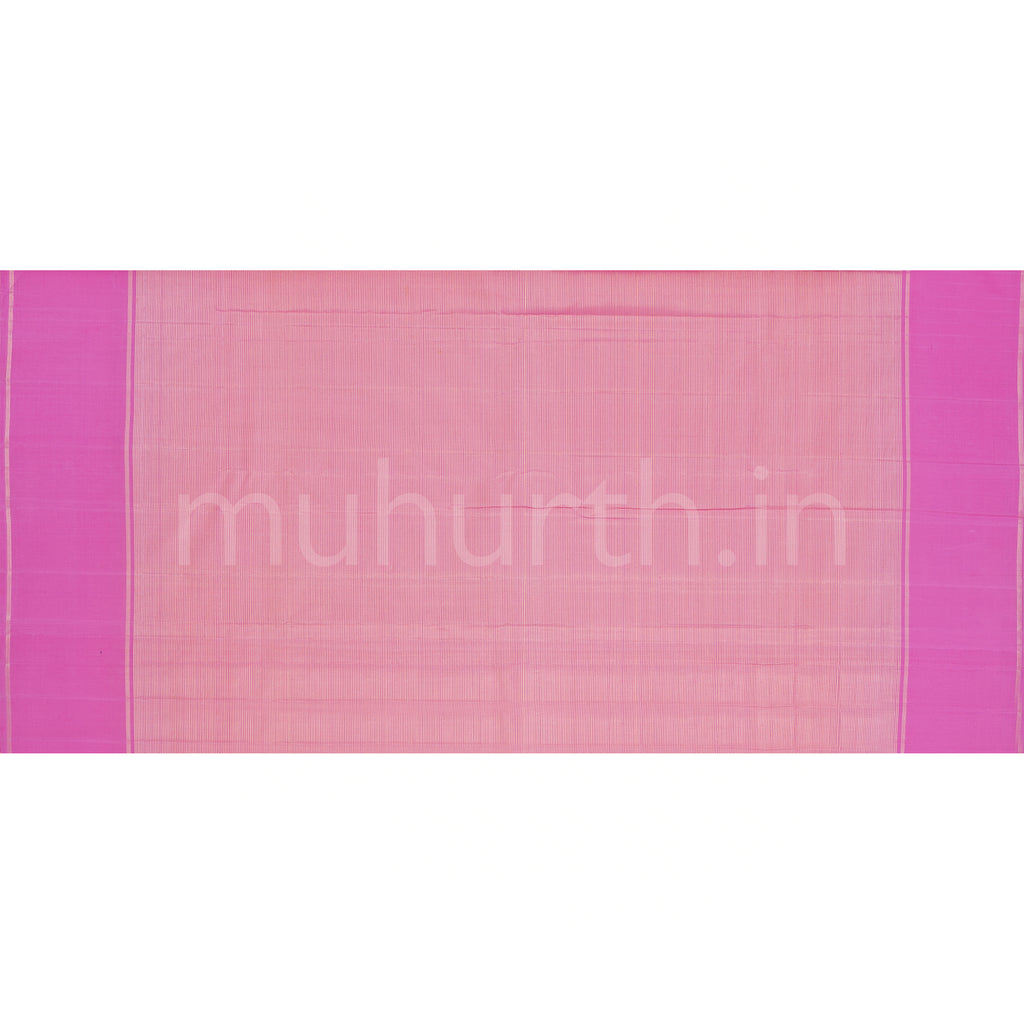 Light Pink Oosi-Tissue Pure Kanjivaram Silk Saree