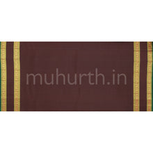 Load image into Gallery viewer, Orange Pure Kanjivaram Silk Saree with Pakku