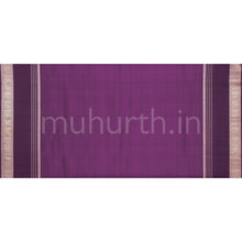 Load image into Gallery viewer, Peacock Blue Pure Kanjivaram Silk Saree with Dark Magenta