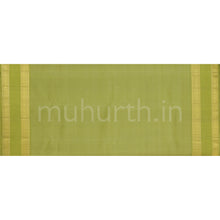 Load image into Gallery viewer, Green Veldhari Pure Kanjivaram Silk Saree with Leaf Green