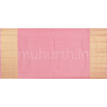 Load image into Gallery viewer, Violet Pure Kanjivaram Silk Saree with Peach