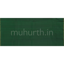 Load image into Gallery viewer, Black Pure Zari Kanjivaram Silk Saree with Green