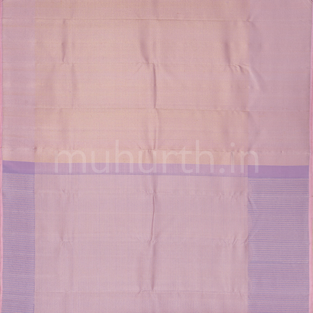 Lavender Pure Kanjivaram Silk Saree