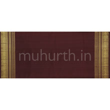 Load image into Gallery viewer, Bright Peach Pure Kanjivaram Silk Saree with Pakku
