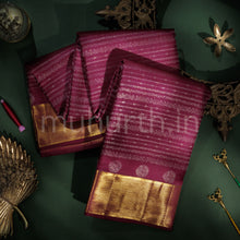 Load image into Gallery viewer, Maroon Pure Kanjivaram Silk Saree