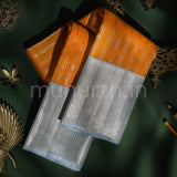 Mambazham Pure Kanjivaram Silk Saree with Silver Grey