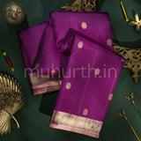 Magenta Pure Kanjivaram Silk Saree