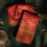 Luxury Bridal Red Kanjivaram Silk Saree
