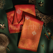 Load image into Gallery viewer, Bridal Red Kanjivaram Silk Saree