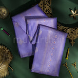 Lavender Pure Kanjivaram Silk Saree