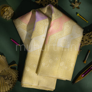 Light Sandal Rangkat Luxury Kanjivaram Silk Saree
