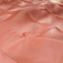 Load image into Gallery viewer, Peach Muthu Seer Pure Zari Kanjivaram Silk Saree