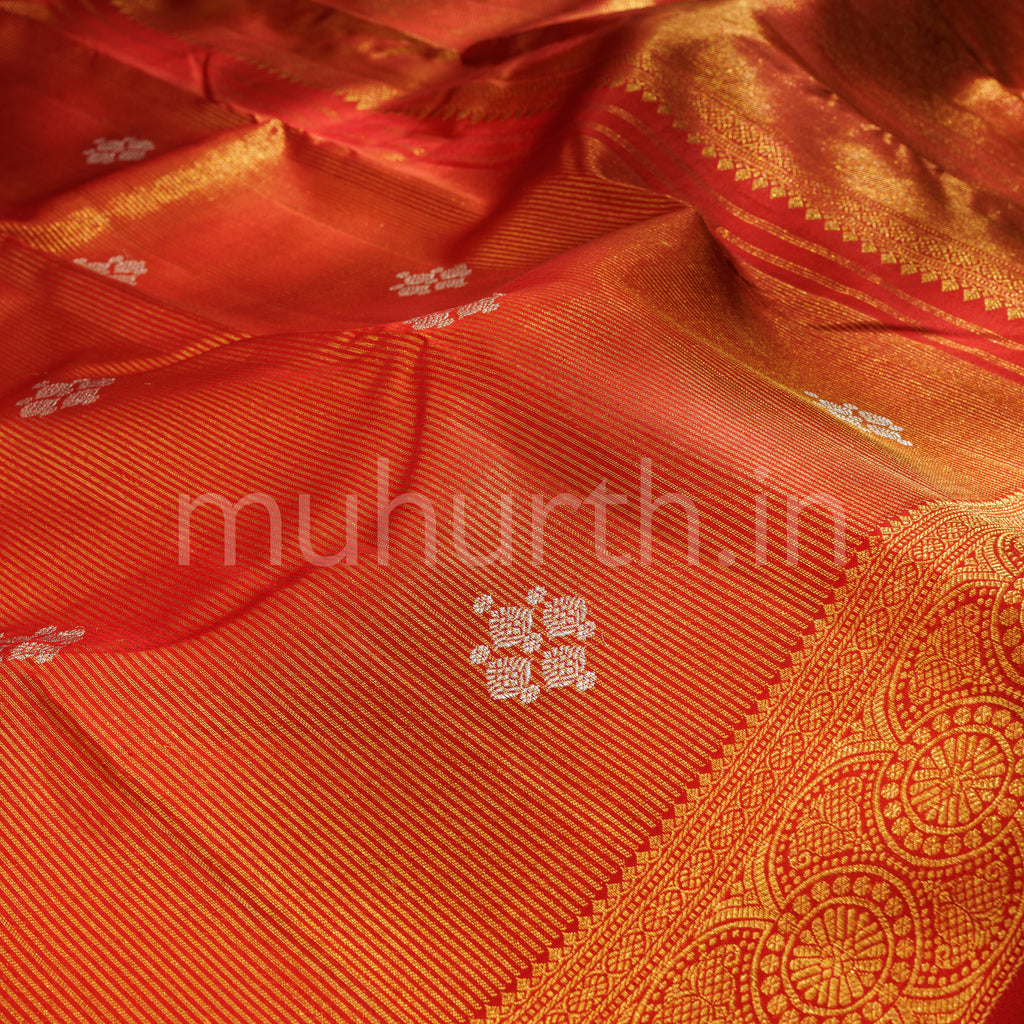 Bridal Red Kanjivaram Silk Saree