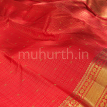 Load image into Gallery viewer, Red Bridal Pure Zari Kanjivaram Silk Saree