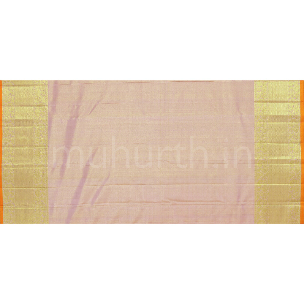 Light Pink Bridal Tissue Pure Kanjivaram Silk Saree