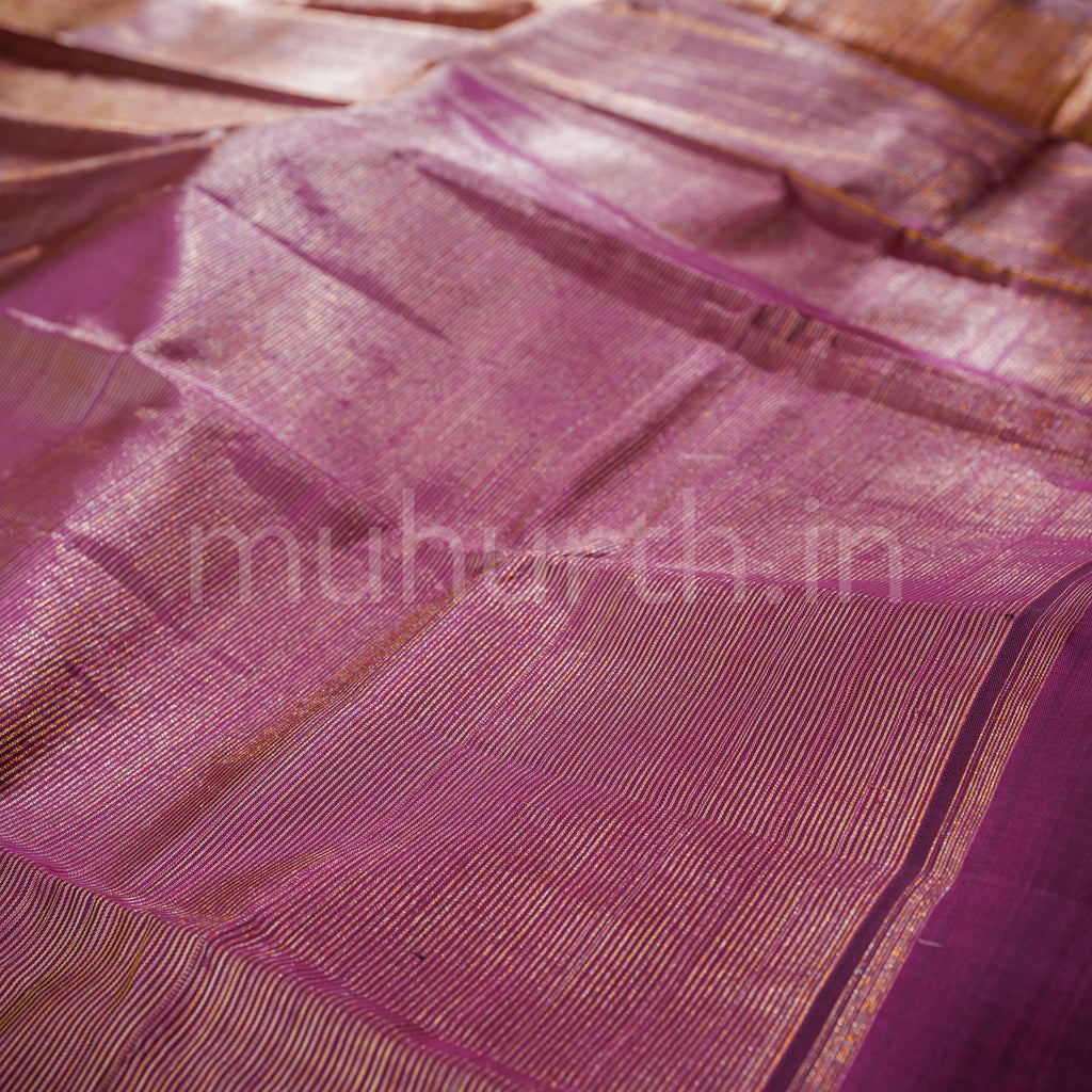 Magenta Pure Kanjivaram Silk Saree