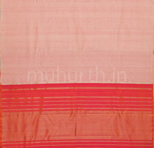 Load image into Gallery viewer, Peach Linen Style Pure Zari Kanjivaram Silk Saree