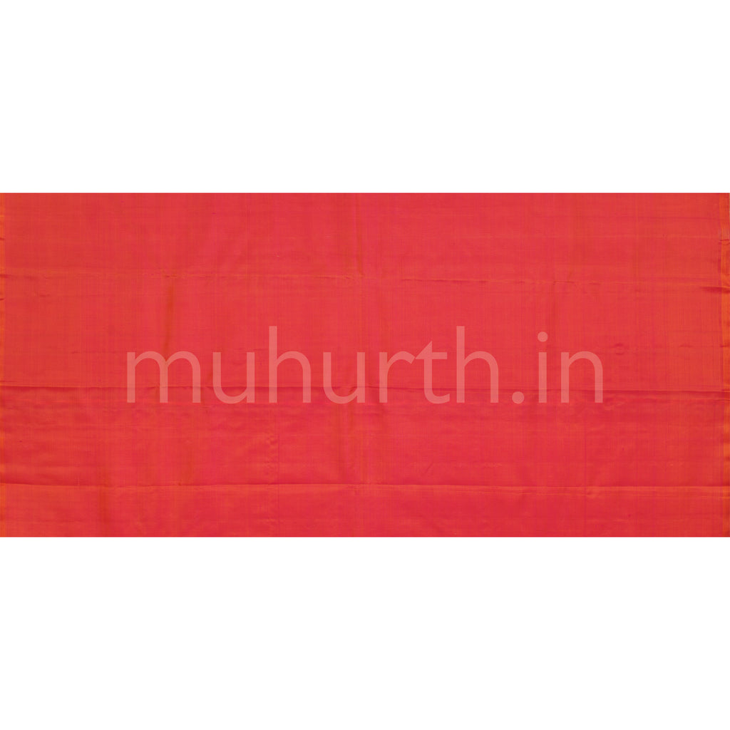 Peach Linen Style Pure Zari Kanjivaram Silk Saree