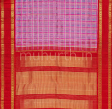 Load image into Gallery viewer, Multi-Colour Kora Organza Pure Kanjivaram Silk Saree with Red