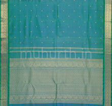 Load image into Gallery viewer, Ramar Green Vaira-Oosi Pure Zari Kanjivaram Silk Saree