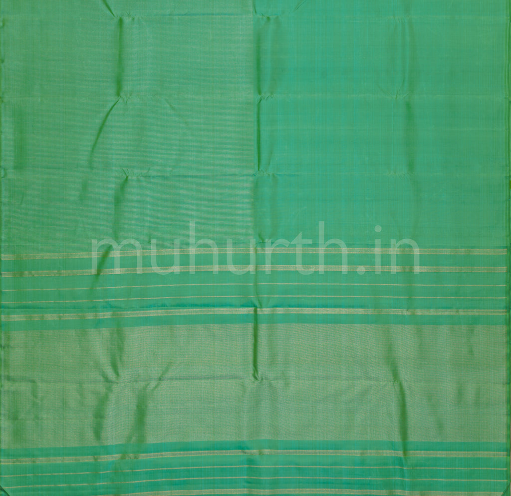 Ramar Green Muthu Seer Pure Zari Kanjivaram Silk Saree