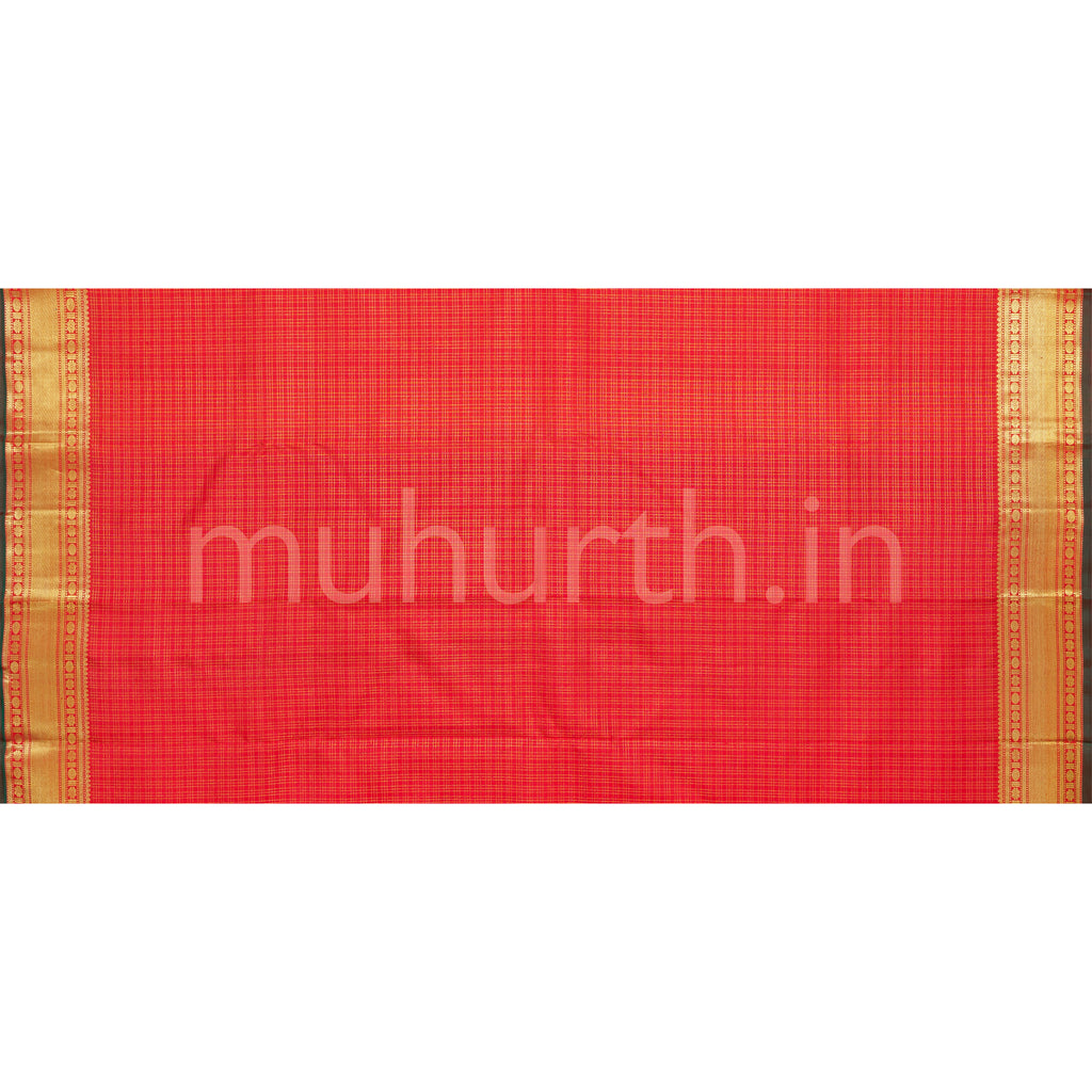 Red Bridal Pure Zari Kanjivaram Silk Saree