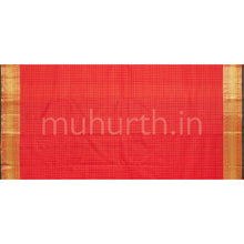 Load image into Gallery viewer, Red Bridal Pure Zari Kanjivaram Silk Saree