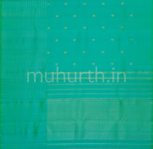 Load image into Gallery viewer, Sea Green Vaira-Oosi Pure Zari Kanjivaram Silk Saree