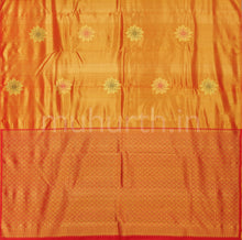 Load image into Gallery viewer, Red Organza Tissue Kanjivaram Silk Saree